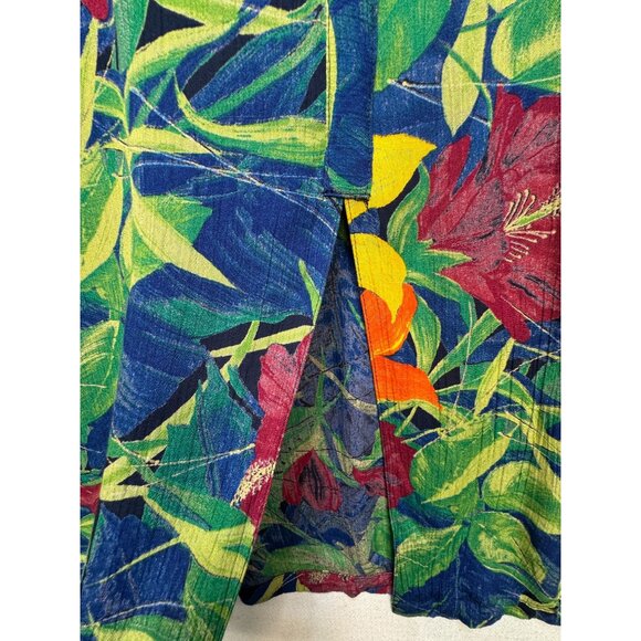 Jessica Howard Womens Tropical Floral Shift Dress Sze 2X Multicolor Short Sleeve - Picture 10 of 10
